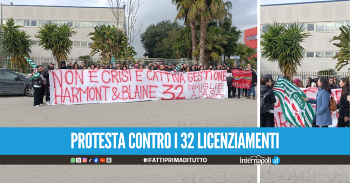 Licenziamenti alla Harmont e Blaine a Caivano, i dipendenti in sciopero