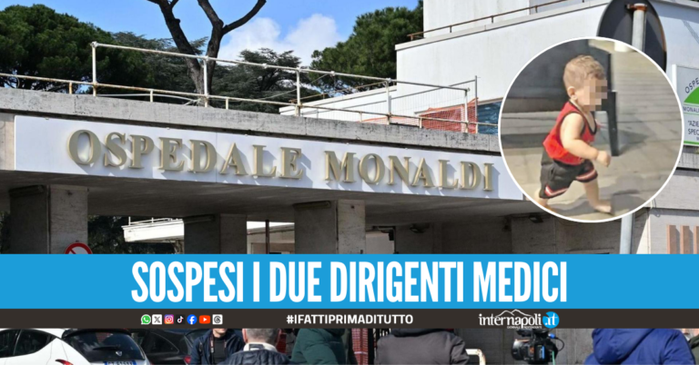 Morte del piccolo Domenico, il Monaldi sospende due dirigenti medici