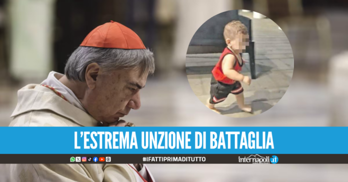 Morte piccolo Domenico, il Cardinale Battaglia al Monaldi per l'estrema unzione