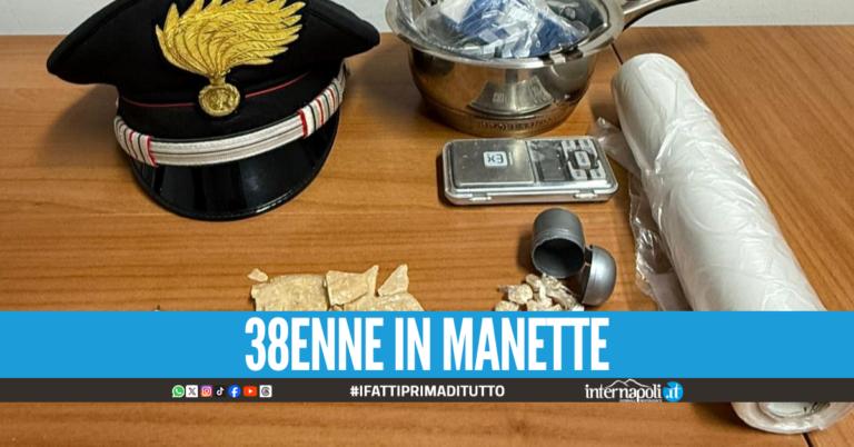 Nasconde la droga nella borsetta della figlia piccola, papà arrestato nel Casertano