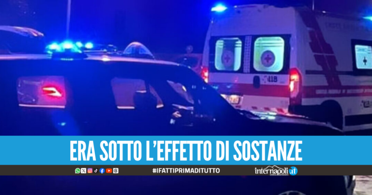 Paura a Giugliano, causa un incidente poi aggredisce infermiera e forze dell'ordine