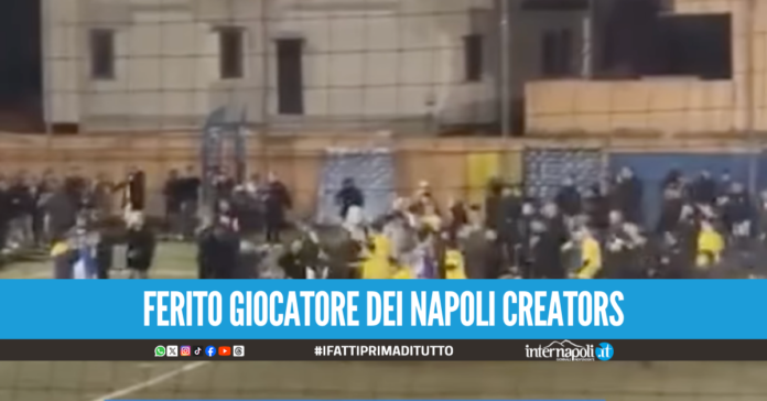 Rissa alla finale della Naples League, partita sospesa e youtuber portato in ospedale