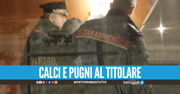 Tenta di rapinare un bar a Villa Literno armato di stecca da biliardo, arrestato
