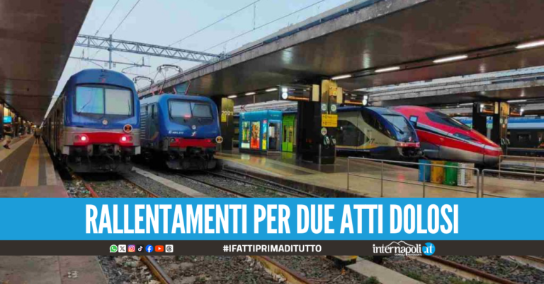 Treni Roma-Napoli e Roma-Firenze nel caos, stimati ritardi fino a 90 minuti