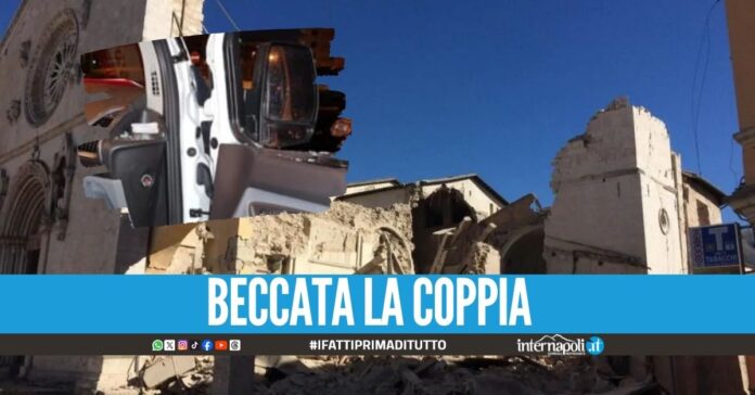 Partono da Casera per rubare il furgone durante i lavori per il terremoto