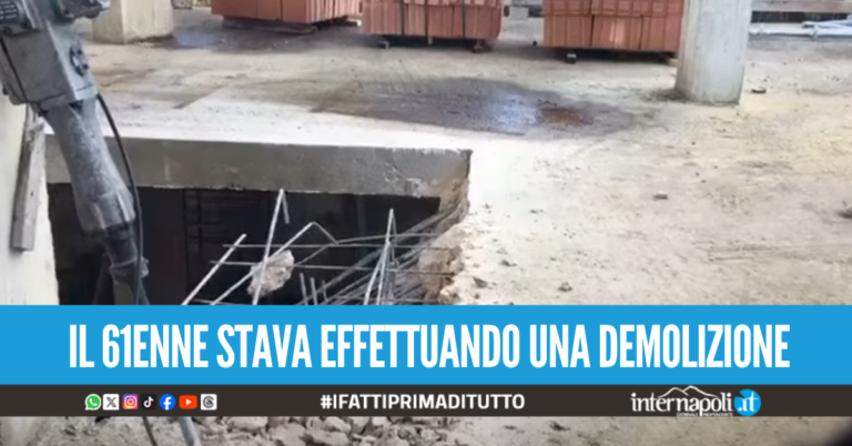 operaio morto cava de' tirreni