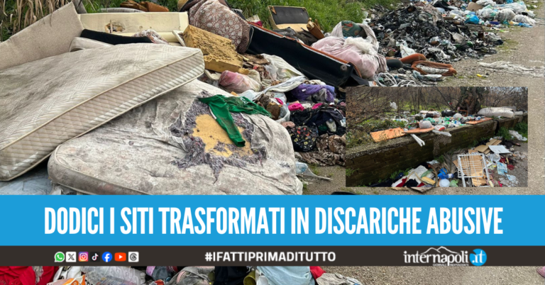rifiuti località triglione mondragone