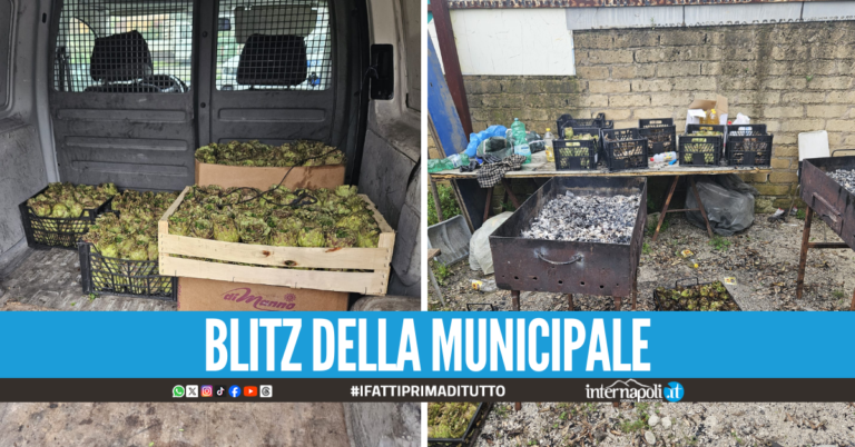 Arrostiva 1.220 carciofi "pericolosi", 50enne denunciato a Giugliano