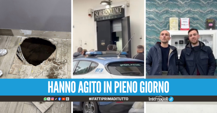 Banda del buco in azione ad Afragola, colpita la gioielleria Sorrentino