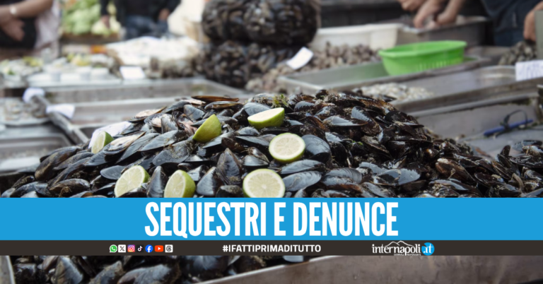 Controlli Epatite A, blitz in tre pescherie a Napoli: sequestrati 270 chili di prodotti ittici