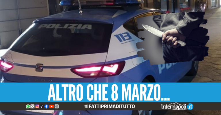 "Vengo e ti scanno", minaccia la ex col coltello e prende a calci gli agenti