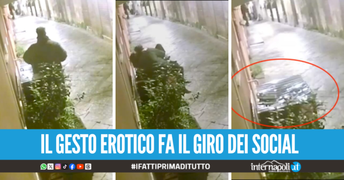 Follia 'a luci rosse' in centro a Caserta, tentano di fare sesso sul porta bidoni del ristorante