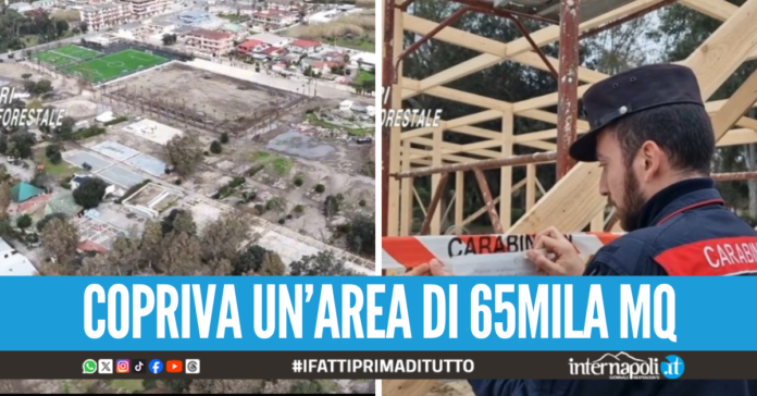 Sequestrato mega cantiere a Licola, campi da padel e residence erano abusivi