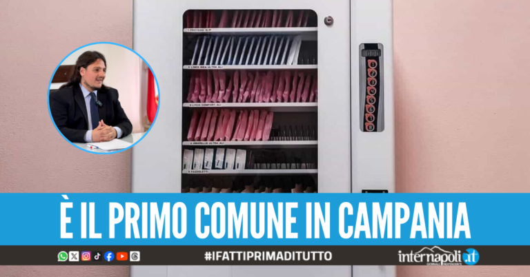 L’iniziativa per le donne a Bacoli, distributori di assorbenti gratuiti a scuola e negli uffici