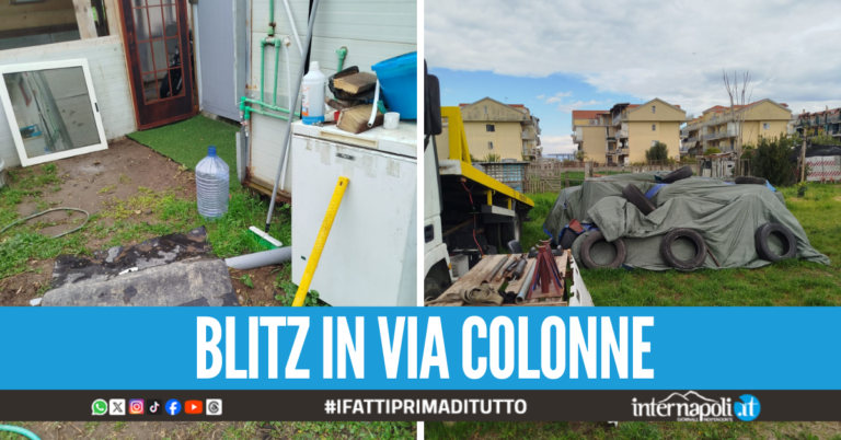 Casa 'fuorilegge' con allaccio abusivo e cumuli di rifiuti, scatta il sequestro a Giugliano