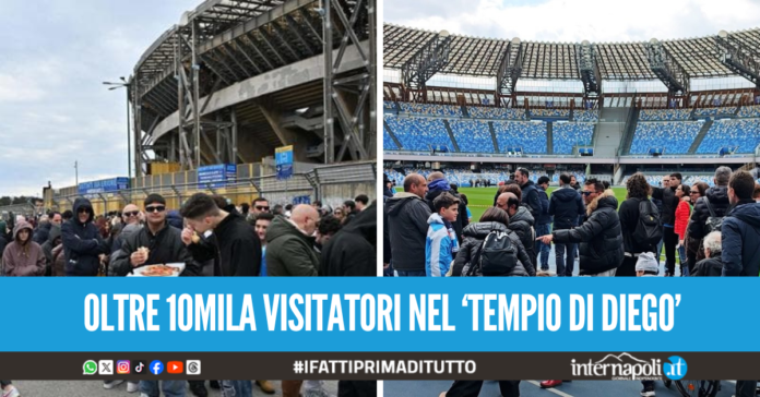Lo stadio Maradona protagonista assoluto delle giornate del FAI, è il sito più visitato d'Italia