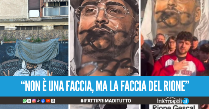 Vergogna al rione Gescal, imbrattato il murale dedicato a Geolier