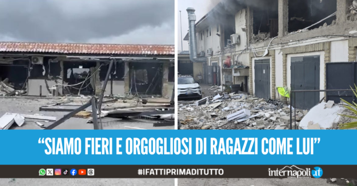 Il gesto eroico di Mohamed dopo l'esplosione a Villaricca 2, si getta tra le fiamme e salva una donna