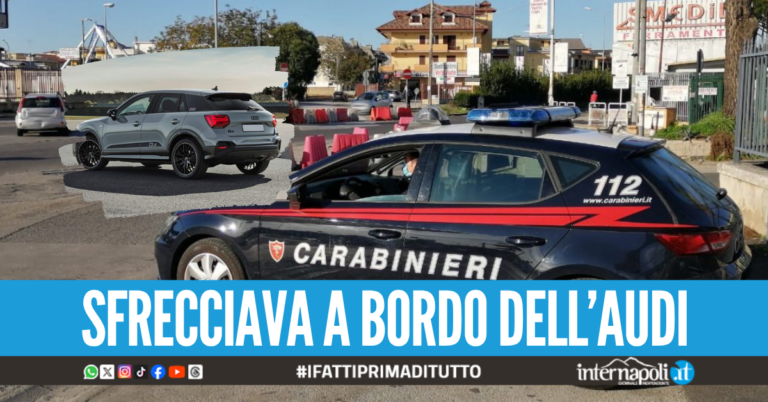 "Marina" il controllo e si dà alla folle fuga tra Villaricca e Giugliano, arrestato 18enne