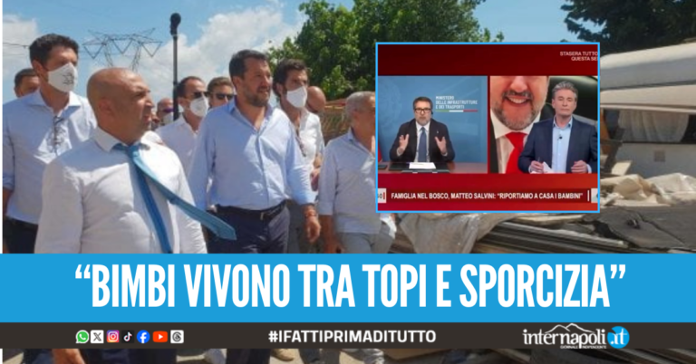 "A Giugliano vivono nella me**a", attacco choc di Salvini a Ore 14