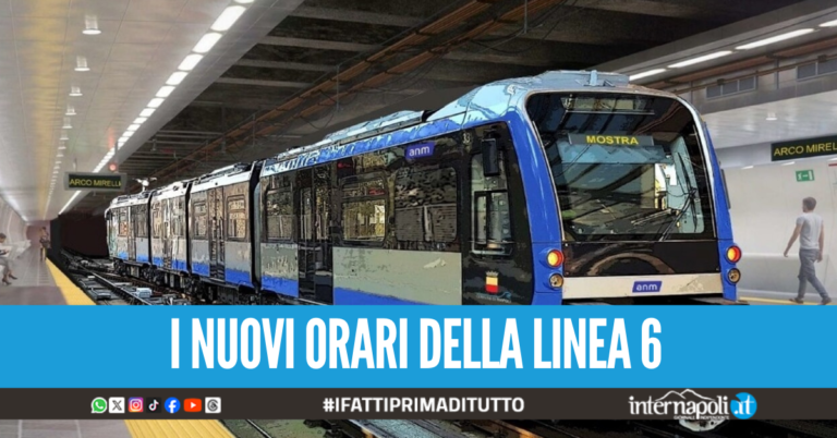 Napoli, prolungata la chiusura della linea 6 nei weekend