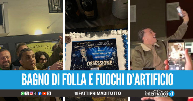 Festa grande a Mugnano per Samurai Jay, accoglienza trionfale al rientro da Sanremo