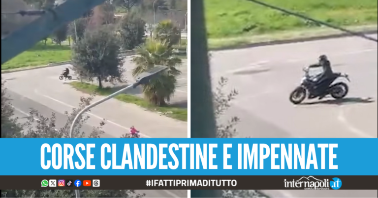 Stadio De Cristofaro di Giugliano "ostaggio" dei centauri, perimetro esterno diventa una pista di motocross