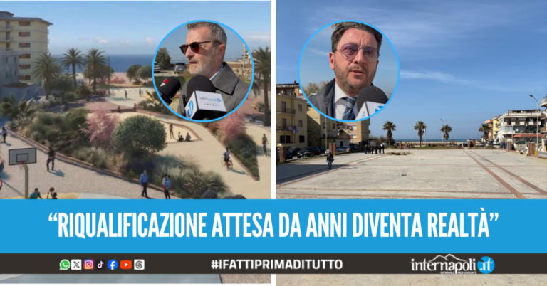 Al via i lavori in piazza Cristoforo Colombo a Licola, la fascia costiera riavrà il suo sbocco sul mare