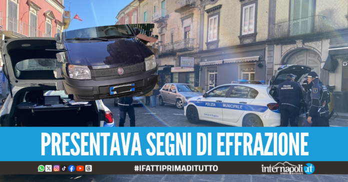 Auto rubata e ritrovata a Giugliano, era sparita da tre giorni