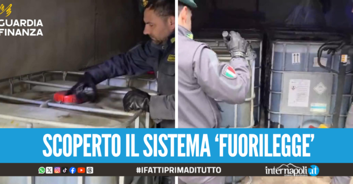 Gasolio di contrabbando nel box auto a Napoli, scatta il maxi sequestro da 5mila litri
