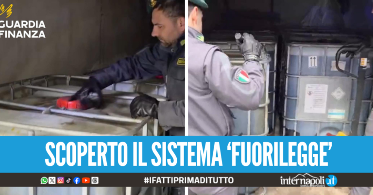 Gasolio di contrabbando nel box auto a Napoli, scatta il maxi sequestro da 5mila litri