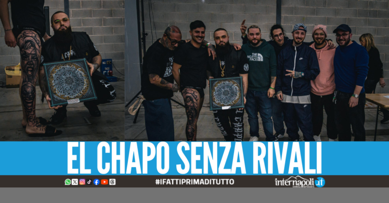 El Chapo trionfa anche al Nord, premio miglior tatuaggio all’Arezzo Tattoo Convention