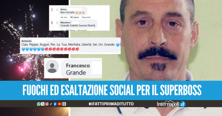 Giuseppe Dell’Aquila sottoposto alla misura di sicurezza della colonia agricola, il superboss esaltato sui social