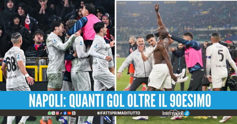 Il Napoli non molla mai: gli azzurri sono la squadra con più punti guadagnati nei minuti finali