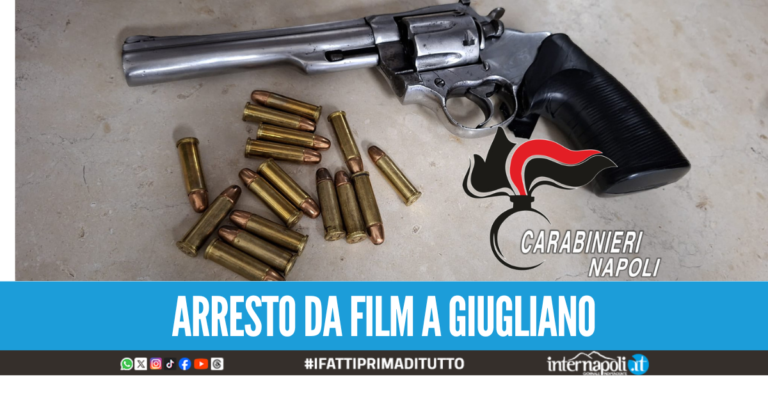 In auto con figlio piccolo e pistola di Indiana Jones, un arresto a Giugliano