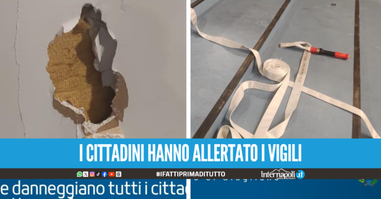 Vandali in azione a Giugliano, danneggiato il cinema di Piazza Municipio