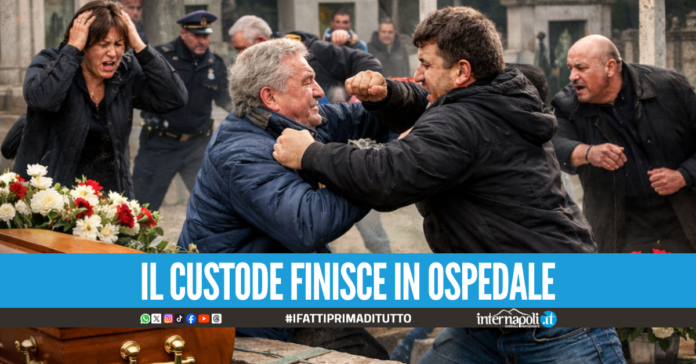 Lite per l'eredità al cimitero in Campania, botte durante la tumulazione del defunto