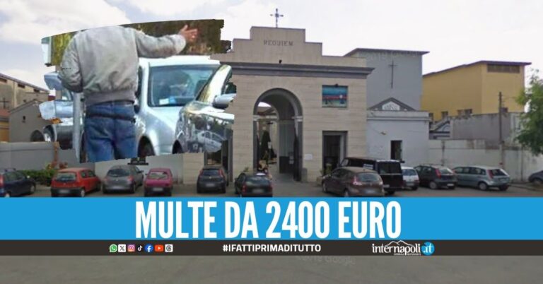 Parcheggiatori beccati fuori al cimitero e al palazzetto dello sport a Giugliano