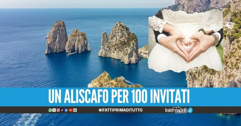 Cantanti e banchetto a Capri: il matrimonio del genero del boss dei Clan Contini