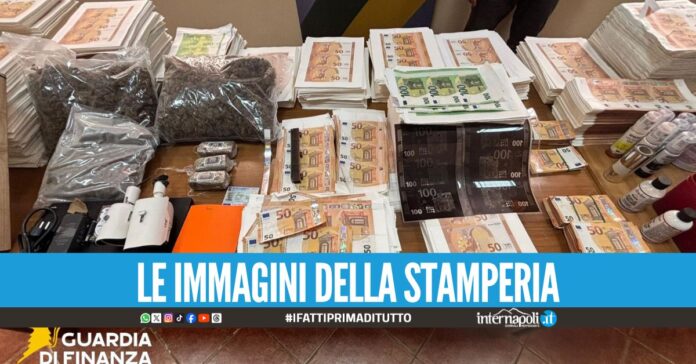 Sequestrati oltre 2 milioni di euro falsi, blitz nel Napoletano