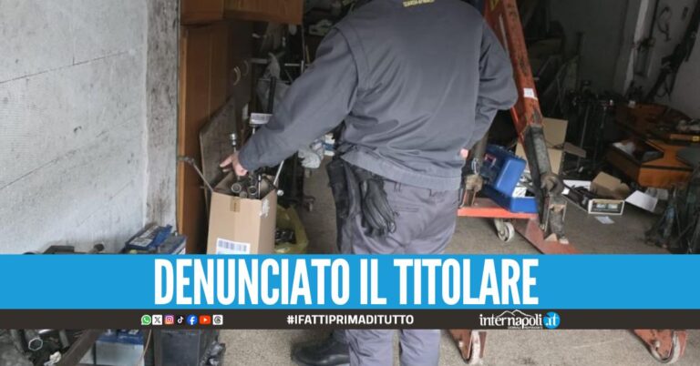 Rifiuti pericolosi trovati nell'officina abusiva, scatta il sequestro