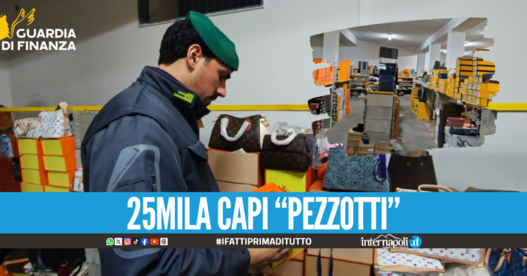Gucci, Louis Vuitton, Rolex e Cartier: scoperto maxi centro commerciale del falso nel Napoletano