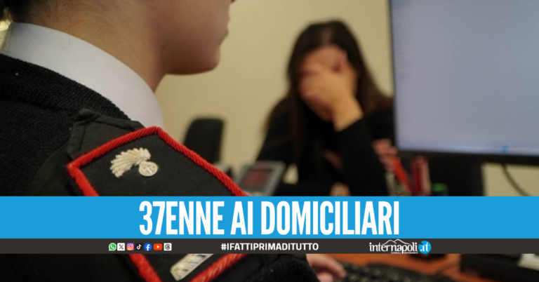 La picchia con la padella e morde la moglie davanti al figlio, arrestato nel Napoletano