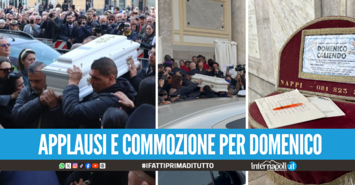 L'arrivo della salma del piccolo Domenico al Duomo, la bara bianca portata in spalla da papà Antonio