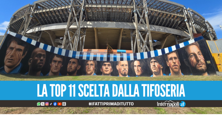 Lo stadio Maradona si tinge d'arte, inaugurato il nuovo murale di Jorit