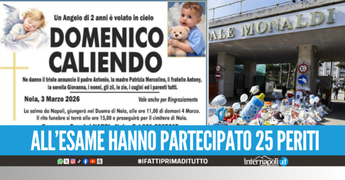 Morte di Domenico, i risultati dell'autopsia Escluse lesioni al cuoricino