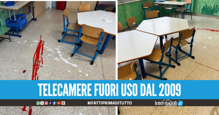 Raid vandalico al V Circolo Didattico di Giugliano devastate aule e rubati compute