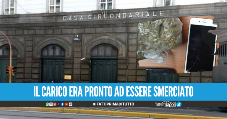 Smartphone e droga nascosti nelle docce, detenuto nei guai a Poggioreale