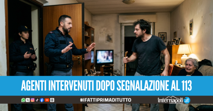 marcianise arresto bastonate madre