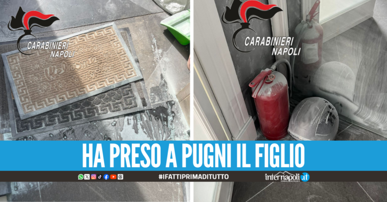 La uccido, mi faccio 30 anni, scarica l'estintore sotto la porta dell'ex a Villaricca